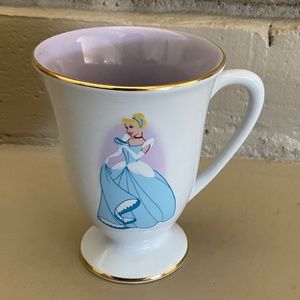 RARE Cinderella Disney coffee cup gold Teacup A Dream Is a Wish Your Heart Makes